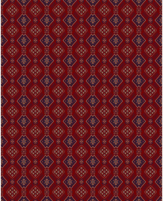 Dokuma Kadife Yer Kaplama skb 5428b red