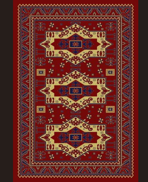 Akrilik Halı skb 0382B RED