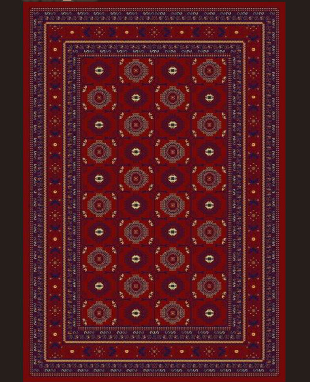 Akrilik Halı skb 0649F RED