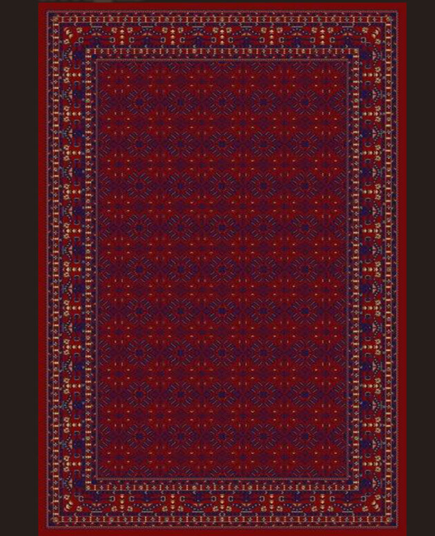 Akrilik Halı skb 0777B RED