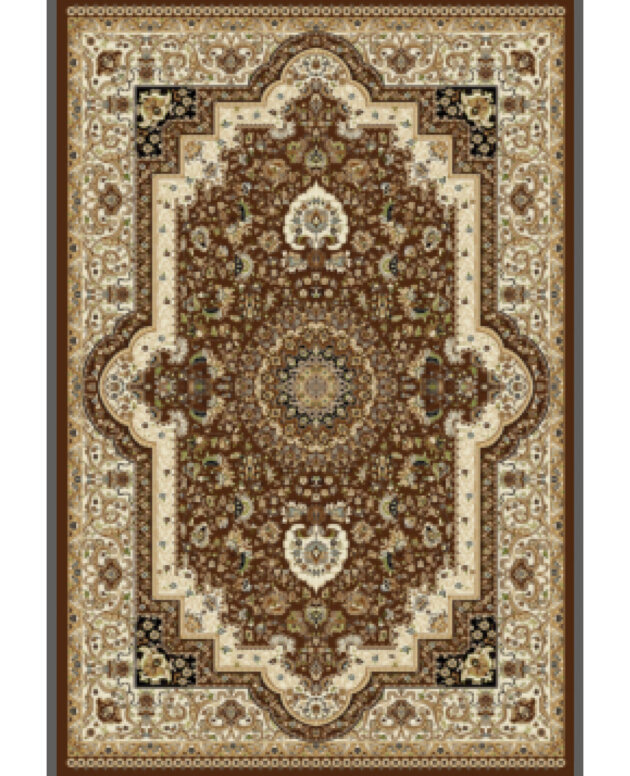 Klasik Halı skb 3321C brown cream
